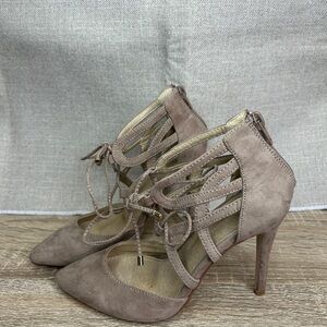Elegant Women's Lace-Up Heels